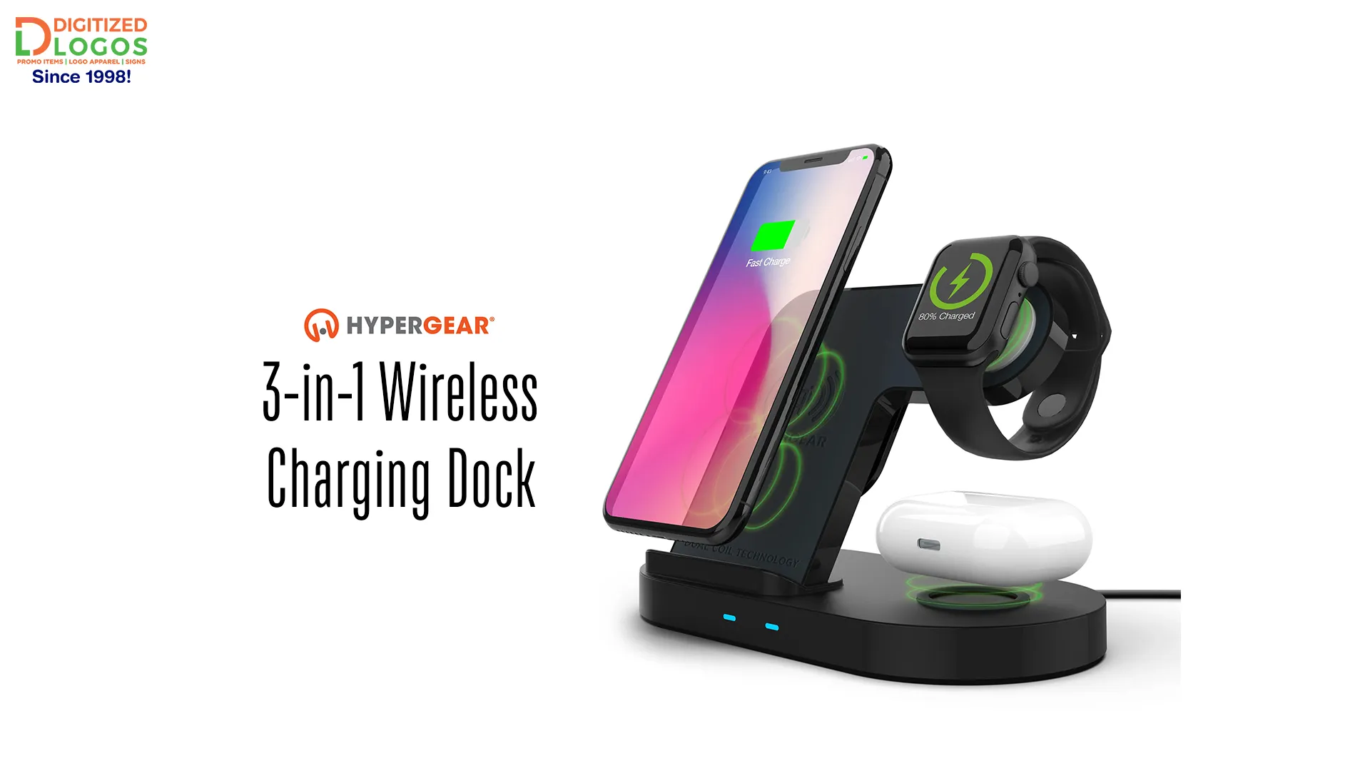 hypergear 3 in 1 wireless charging dock