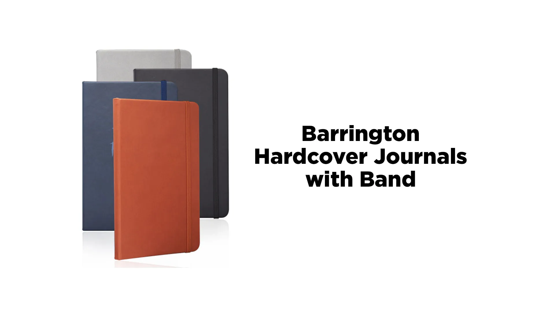 barrington hardcover journals with band