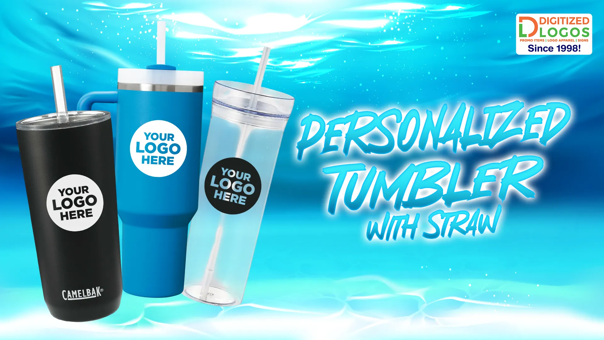 Personalized Tumbler with Straw