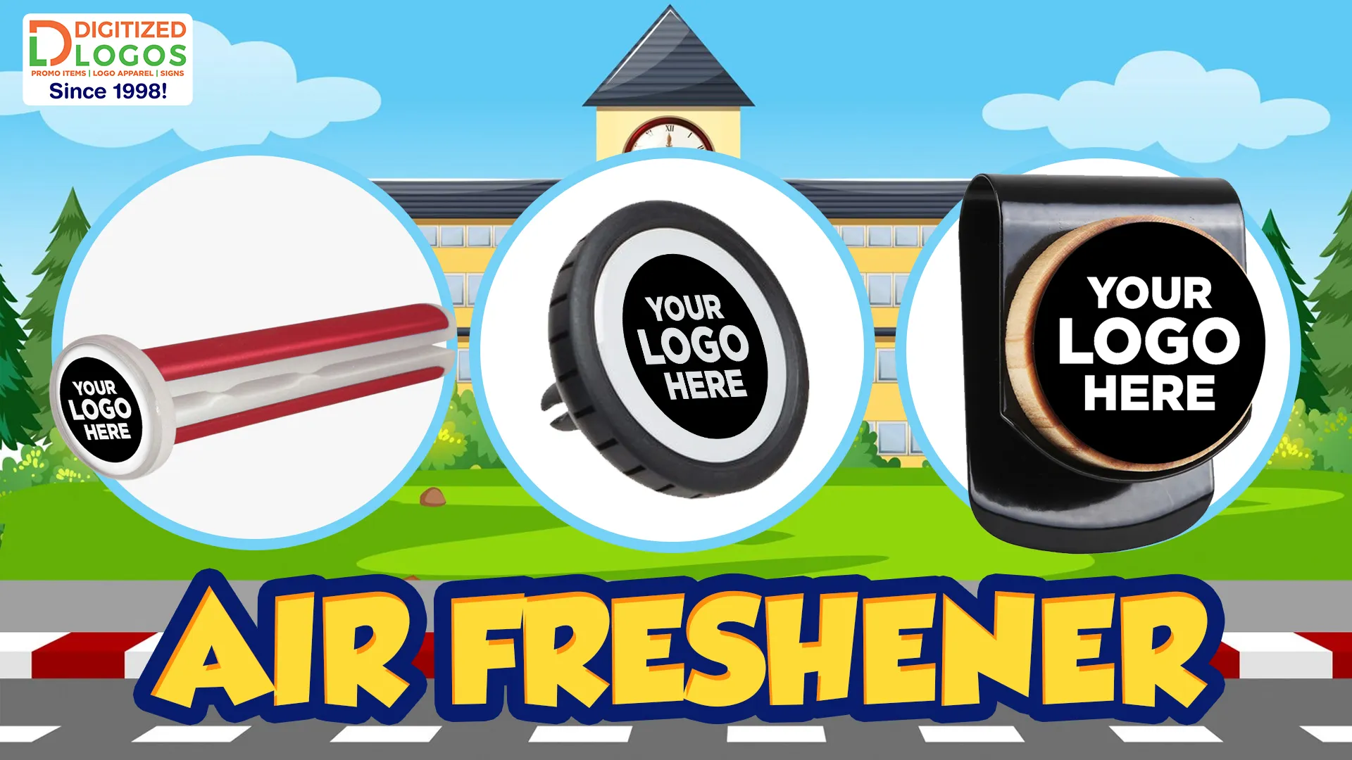 Air freshener, a thoughtful bus driver present to keep their bus smelling fresh and pleasant.
