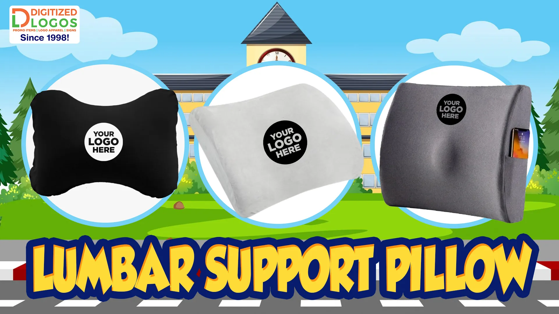 Lumbar support pillow, a practical bus driver appreciation day gift to relieve back strain and improve comfort.