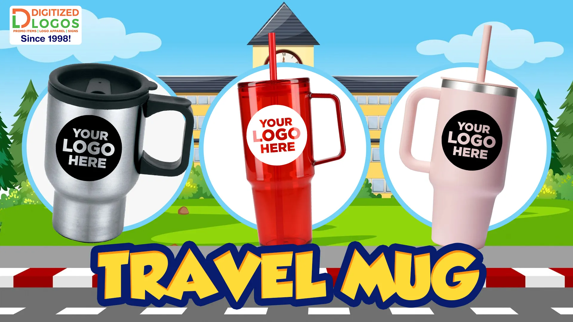 Travel mug, perfect for school bus driver appreciation day, keeping drinks at the right temperature during long shifts.