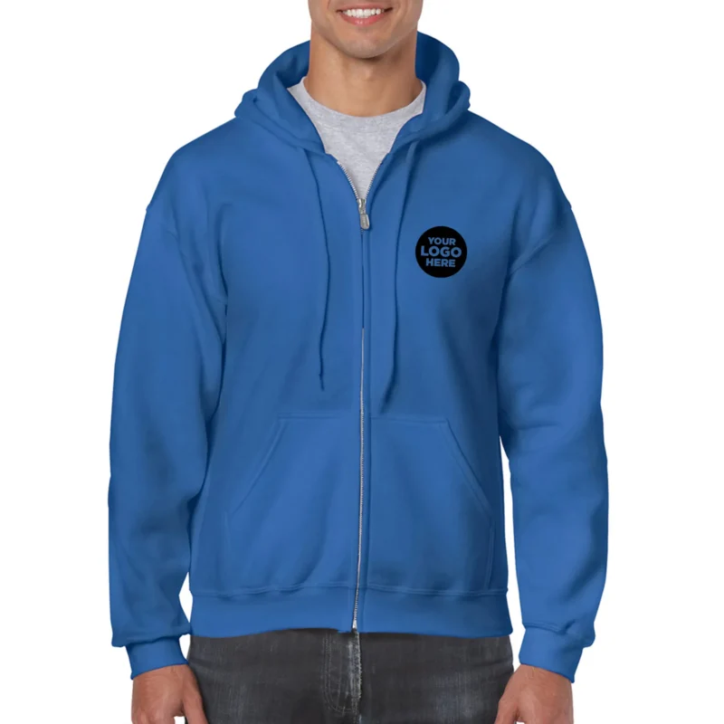 Gildan Adult Full Zip Hooded Sweatshirt