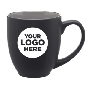 16 oz. Bistro Two-Tone Ceramic Custom Mugs