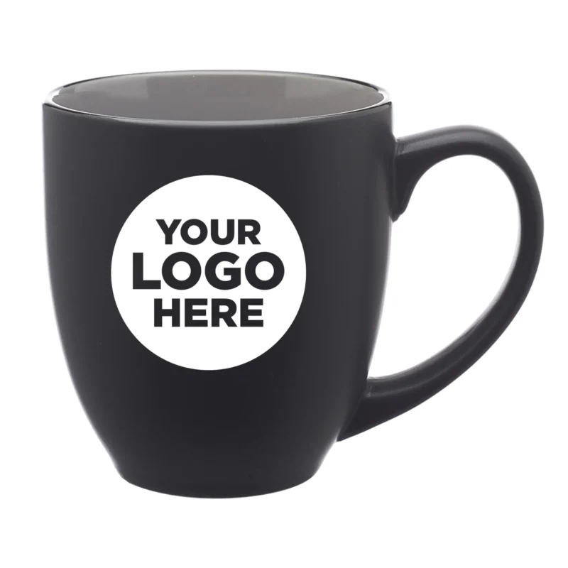 16 oz. Bistro Two-Tone Ceramic Custom Mugs