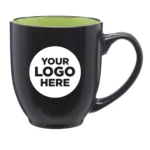 16 oz. Bistro Two-Tone Ceramic Custom Mugs