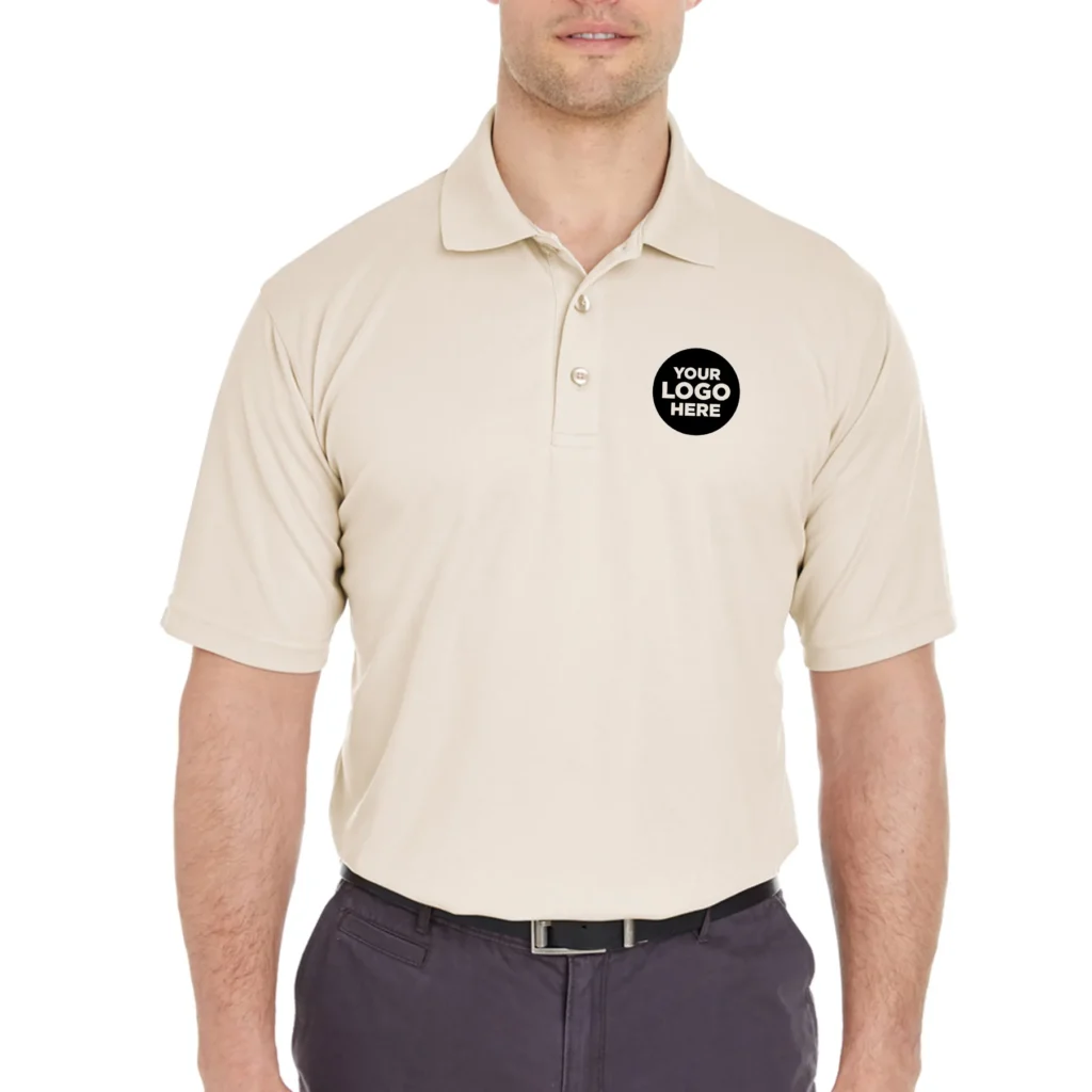 UltraClub Men's Cool & Dry Mesh Piqué Polo Shirts