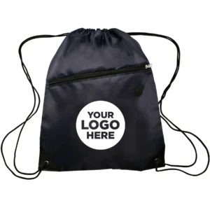 Drawstring Backpack with Pocket