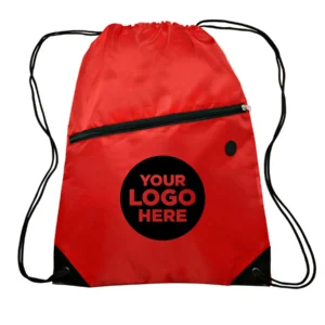 Drawstring Backpack with Pocket