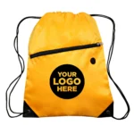 Drawstring Backpack with Pocket