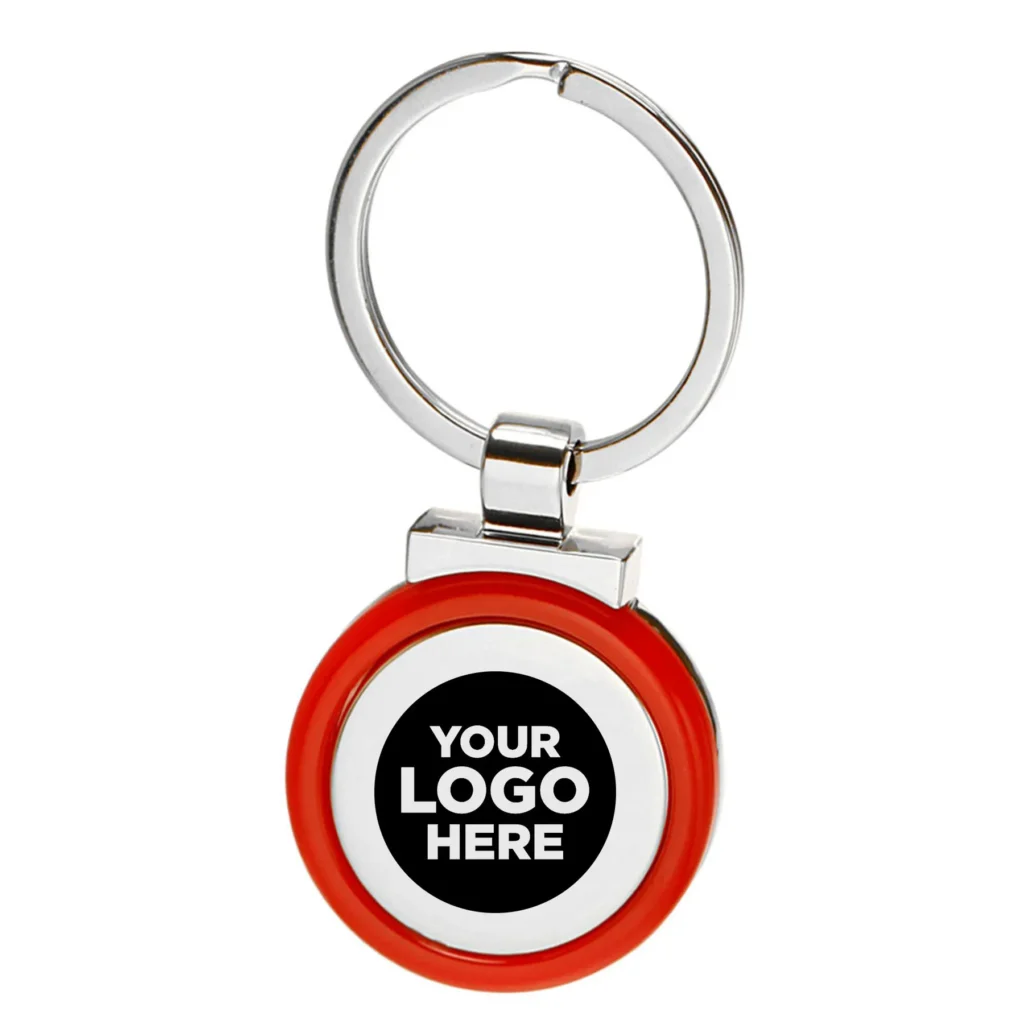 Color Accent Metal Keychains