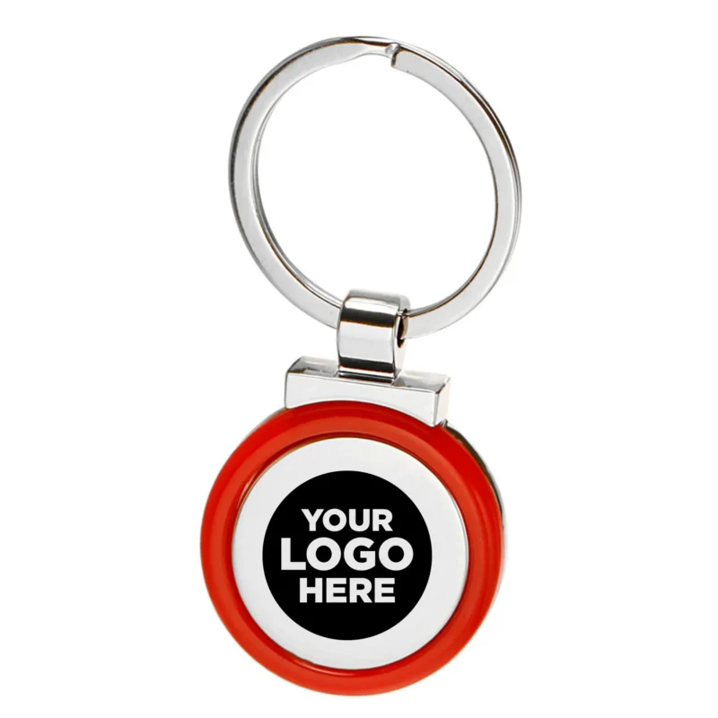 Color Accent Metal Keychains