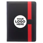 Color Block Black Leather Portfolio