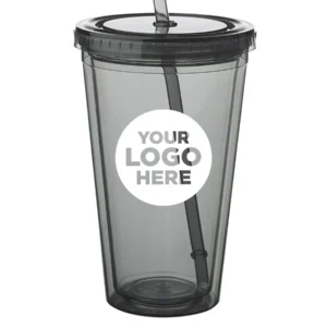16 oz. Double Wall Acrylic Tumblers with Straws