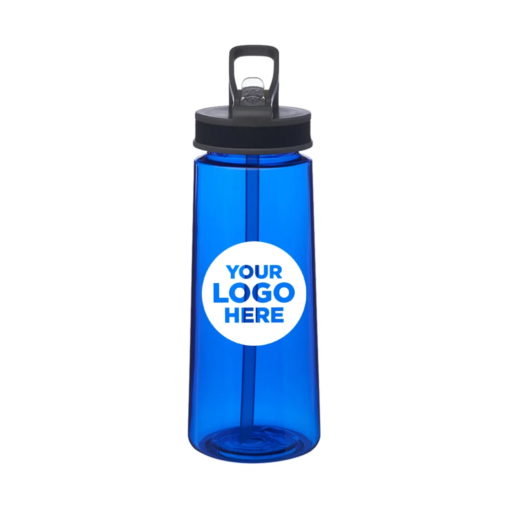 22 oz. Sports Water Bottles with Straw 