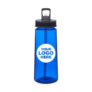 22 oz. Sports Water Bottles with Straw 