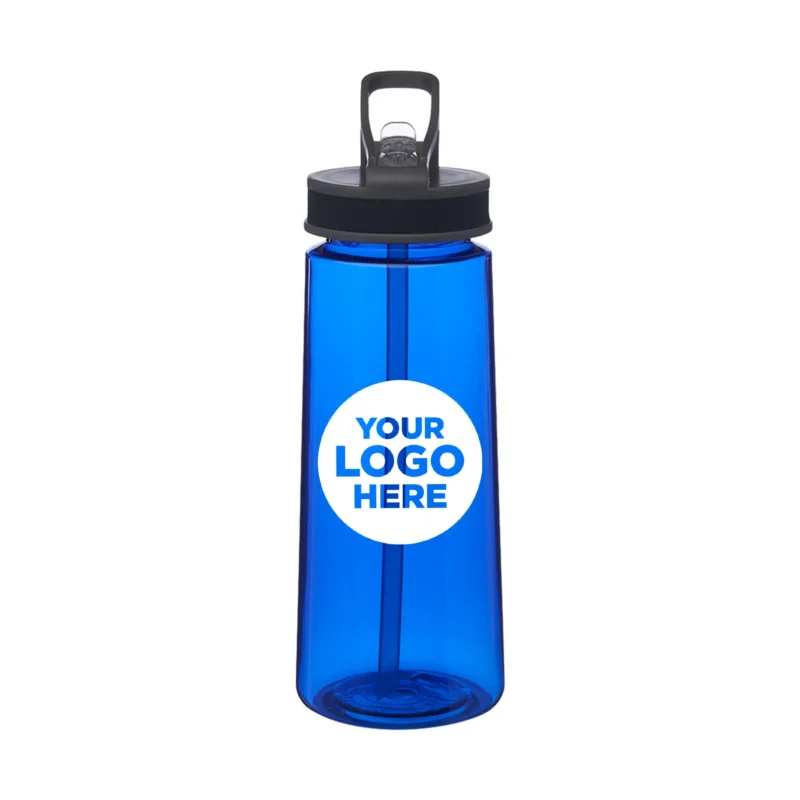 22 oz. Sports Water Bottles with Straw 