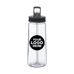 22 oz. Sports Water Bottles with Straw 