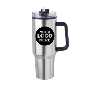 40 oz. Hugo Plastic Interior Stainless Steel Travel Mug