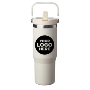 30 oz. Bronx Stainless Travel Mug with Carrying Handle