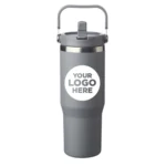 30 oz. Bronx Stainless Travel Mug with Carrying Handle