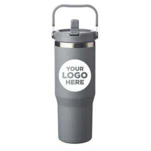 30 oz. Bronx Stainless Travel Mug with Carrying Handle