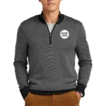 Brooks Brothers ® Washable Merino Birdseye 1/4-Zip Sweater