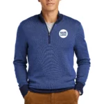 Brooks Brothers ® Washable Merino Birdseye 1/4-Zip Sweater