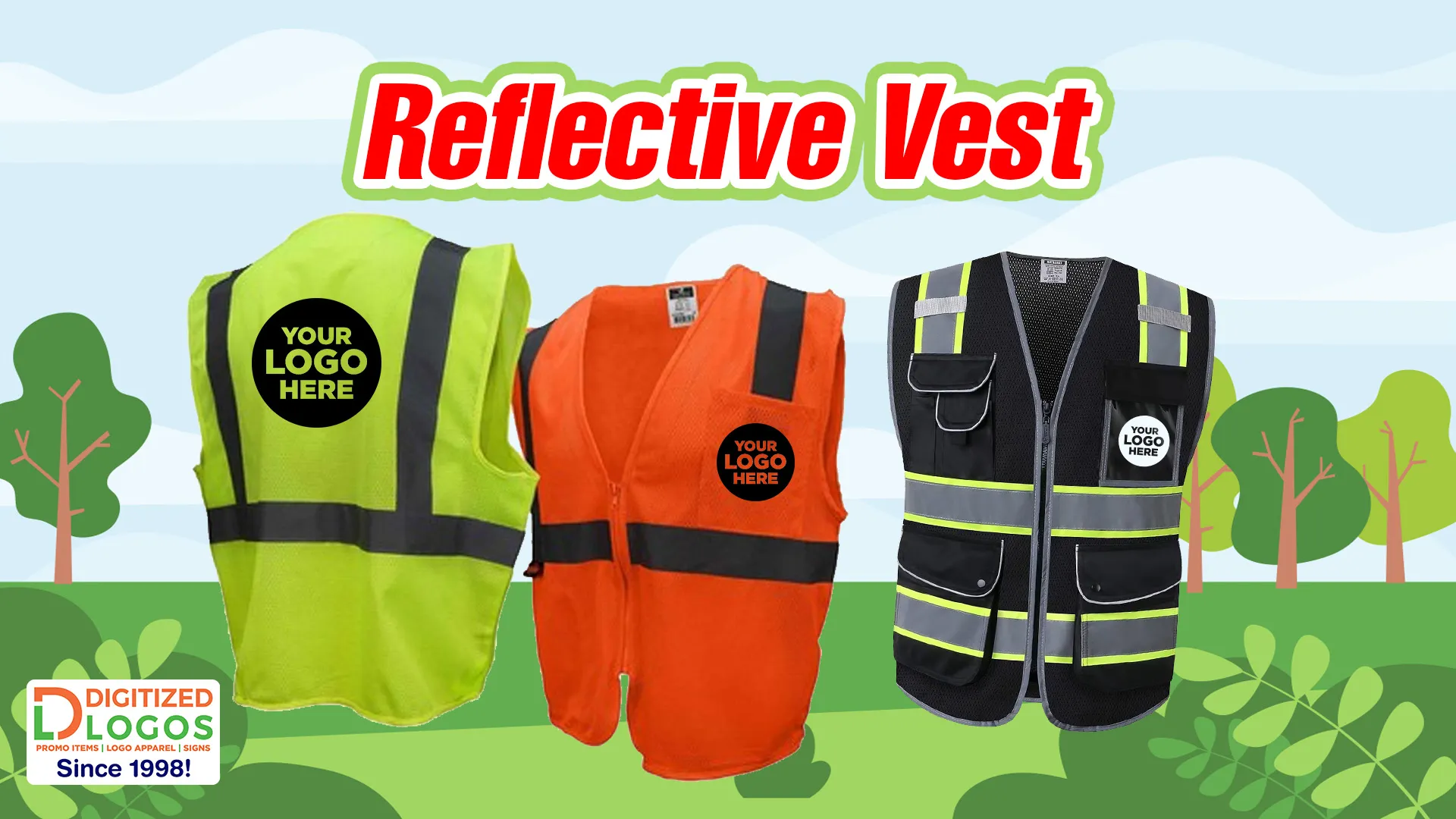 Reflective vest for walking