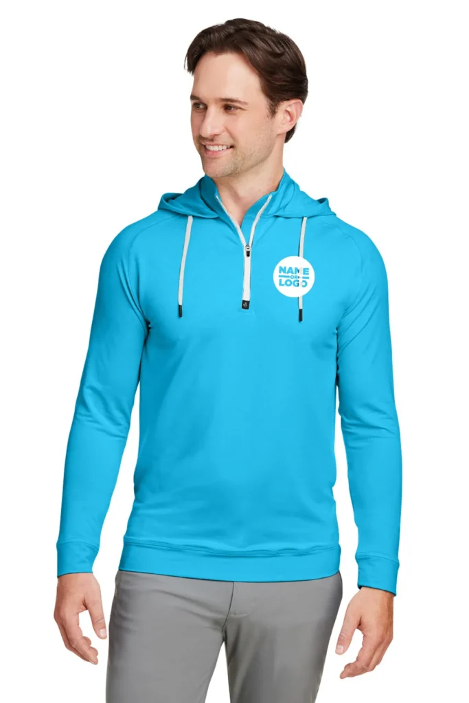 Swannies Golf Unisex Vandyke Quarter-Zip Hooded Sweatshirt