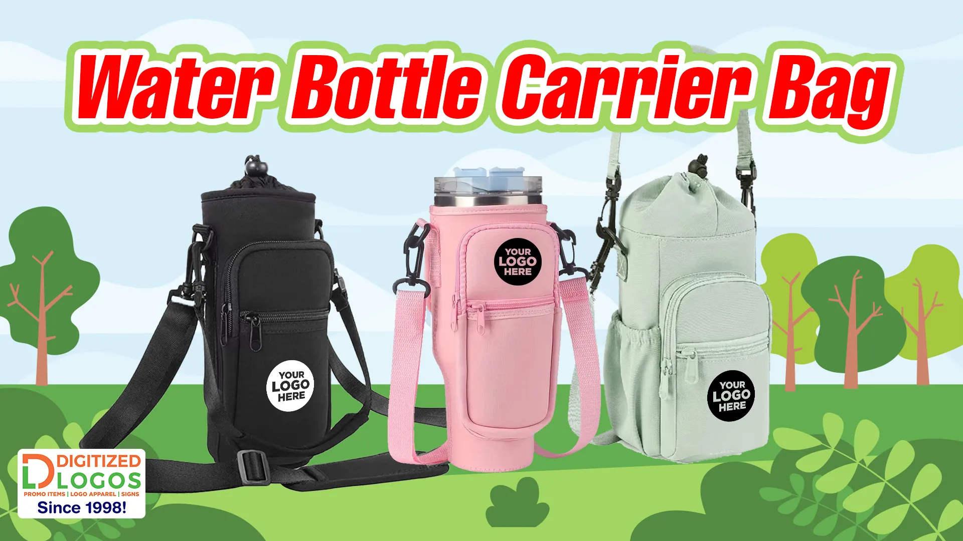 Water Bottle Carrier Bag for aha national walking day