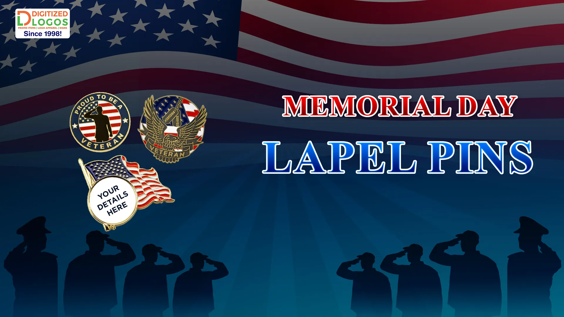memorial day lapel pins​