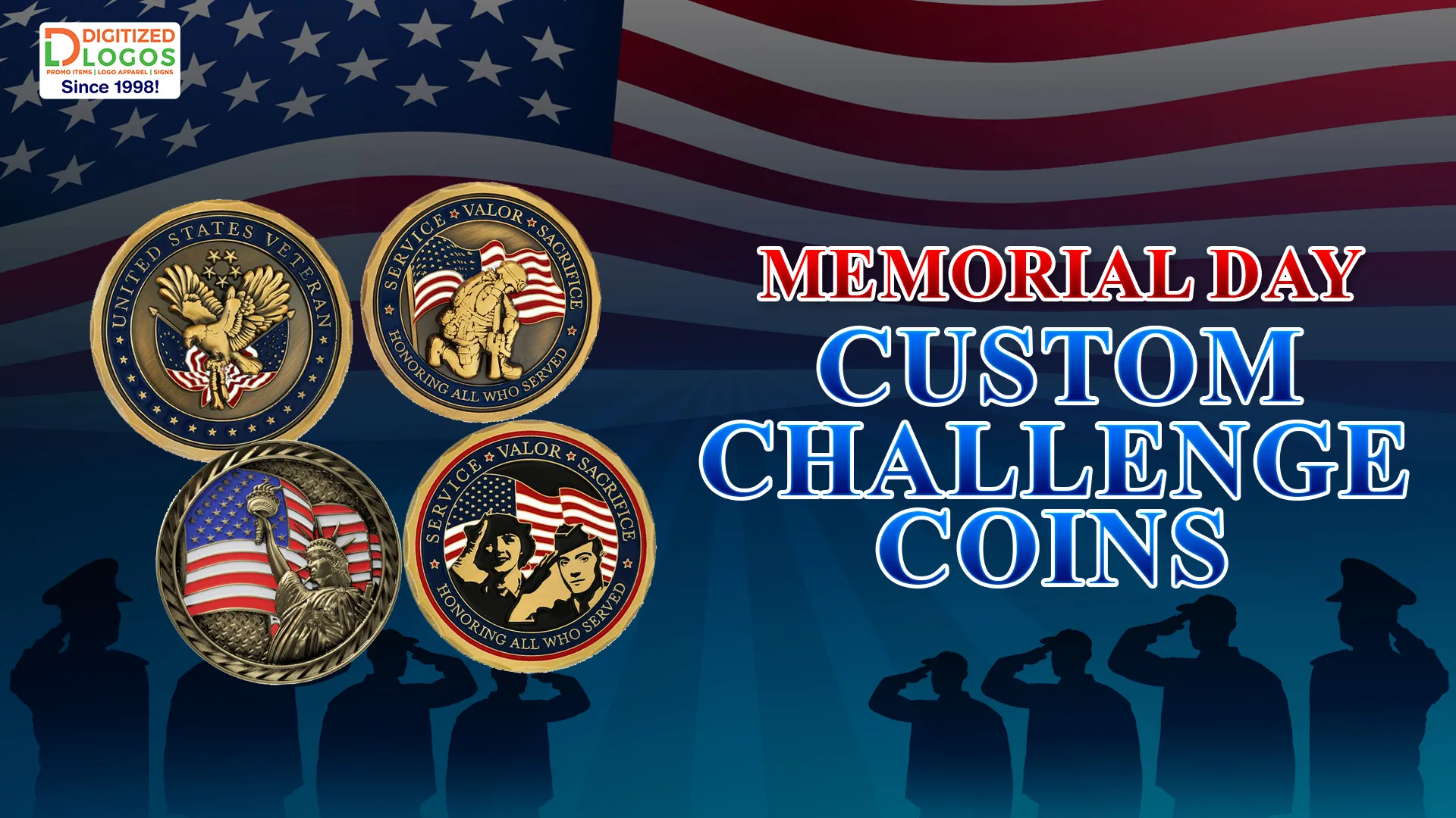 memorial day custom challenge coins