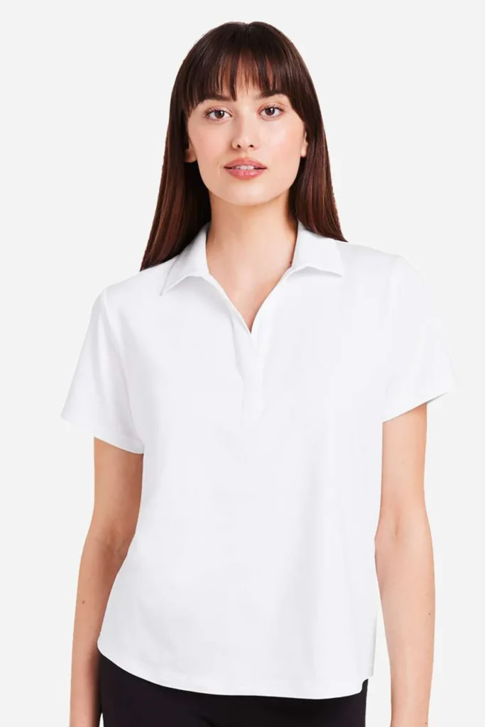 GLYDER LLC Ladies' Marbled Fairway Polo
