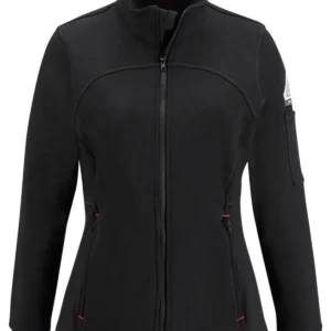 Bulwark Women's Zip Front Fleece Jacket-Cotton/Spandex Blend