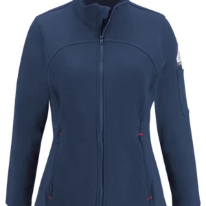 Bulwark Women's Zip Front Fleece Jacket-Cotton/Spandex Blend