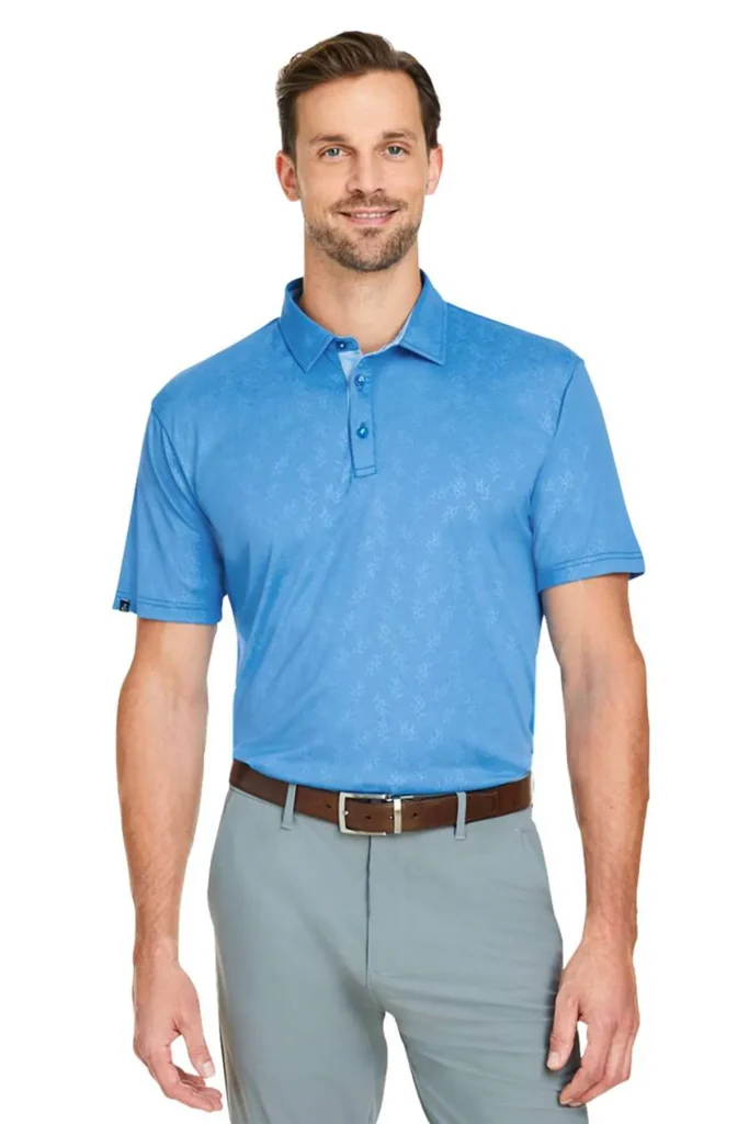 SWANNIES GOLF APPAREL Men's Barrett Embossed Polo