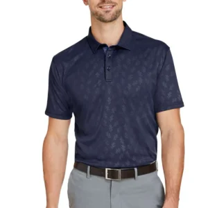SWANNIES GOLF APPAREL Men's Barrett Embossed Polo