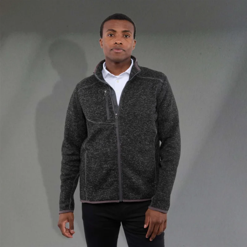 men's tremblant sweater knit full zip jacket with thumb holes