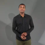 men's tatra eco knit long sleeve button up shirt