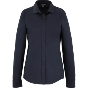women's tatra eco knit long sleeve button up shirt