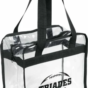 game day clear zippered safety tote