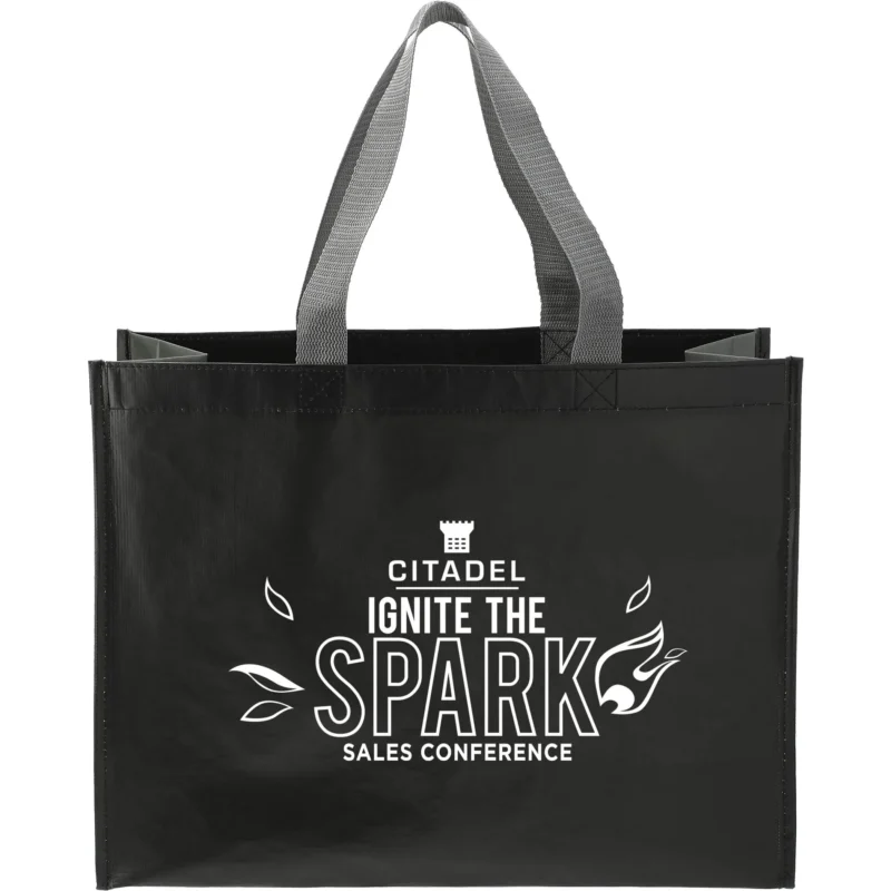 rpet laminated matte shopper tote